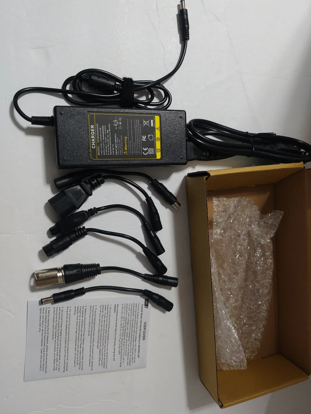 42V 2A Electric Scooter Charger Universal Replacement with 7 Plugs, Compatible w
